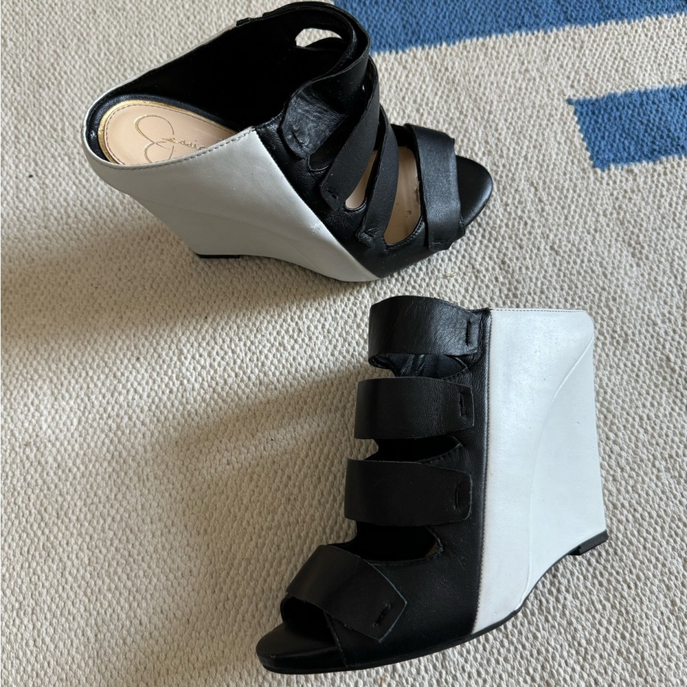 Jessica Simpson colorblock wedges